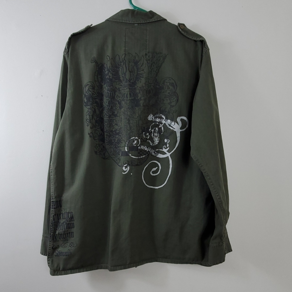 Machine Green Graphic Design Jacket M - Picture 5 of 8